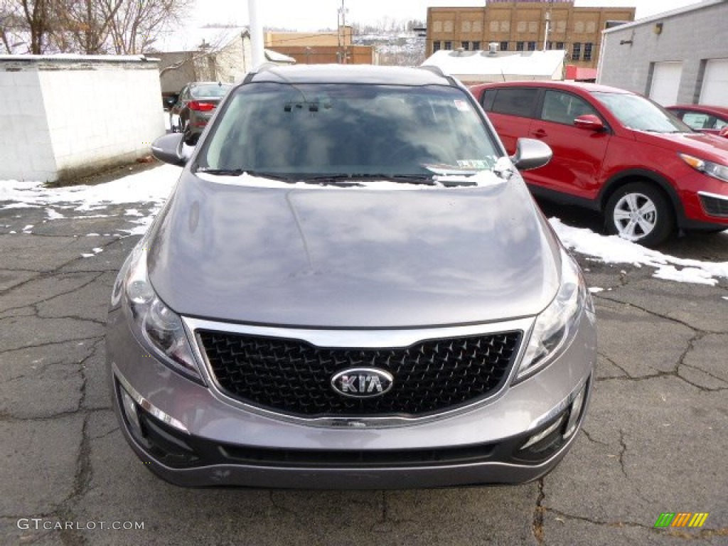 Mineral Silver 2014 Kia Sportage EX AWD Exterior Photo #88352054