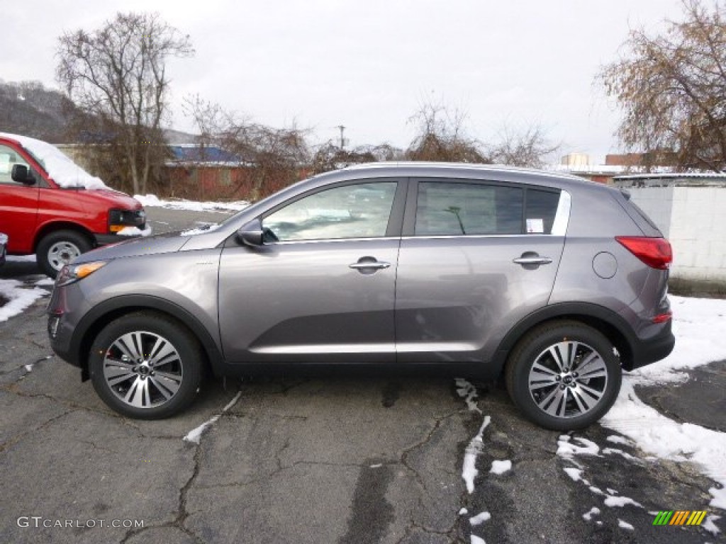 Mineral Silver 2014 Kia Sportage EX AWD Exterior Photo #88352099