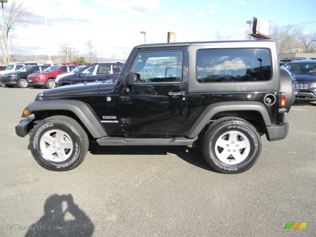 Black 2011 Jeep Wrangler Sport S 4x4 Exterior Photo #88352216