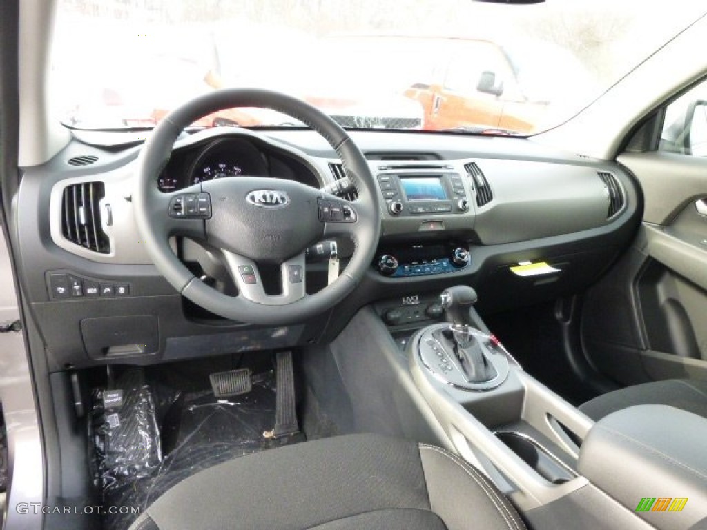 Black Interior 2014 Kia Sportage EX AWD Photo #88352255