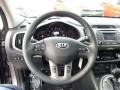 Black 2014 Kia Sportage EX AWD Steering Wheel