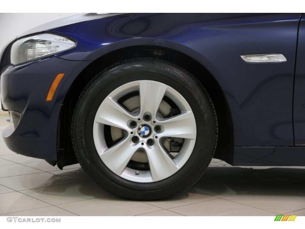 2011 5 Series 528i Sedan - Deep Sea Blue Metallic / Everest Gray photo #32