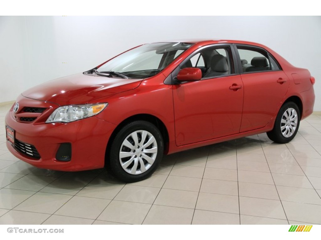 Barcelona Red Metallic 2012 Toyota Corolla LE Exterior Photo #88355264