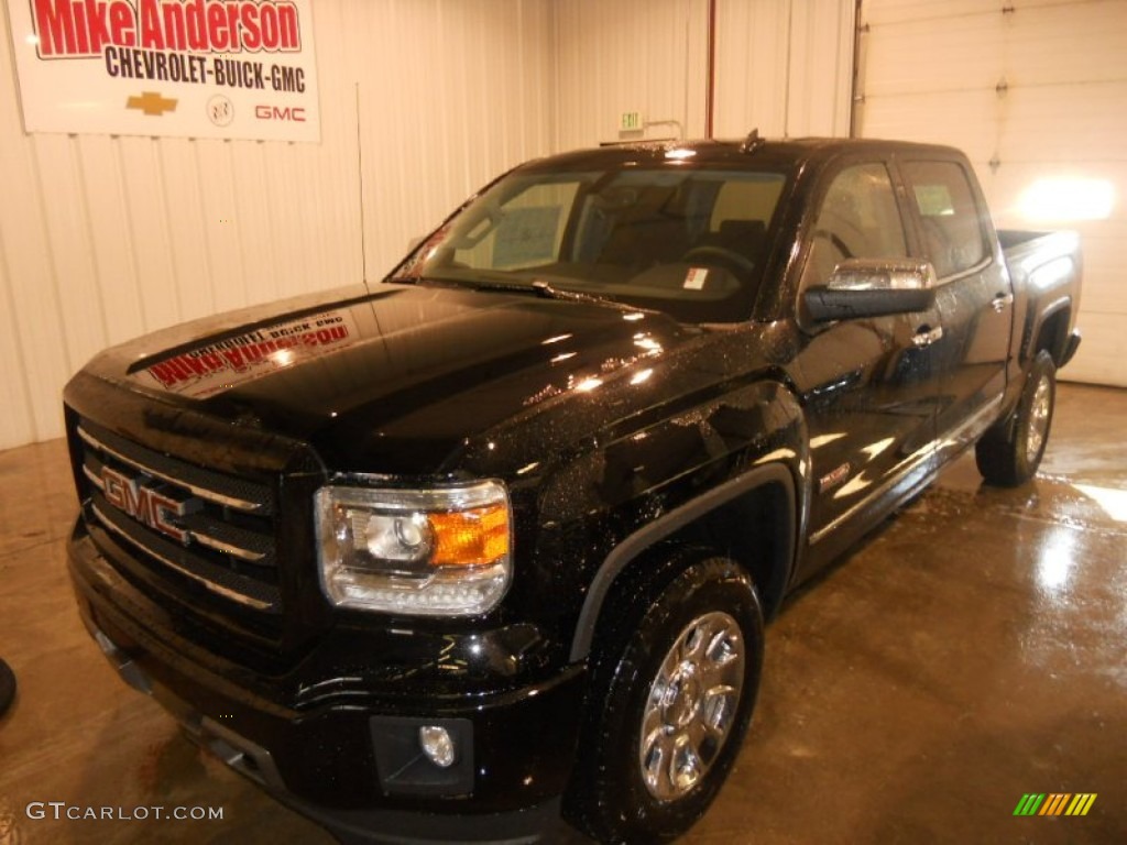 2014 Sierra 1500 SLT Crew Cab 4x4 - Onyx Black / Jet Black photo #1