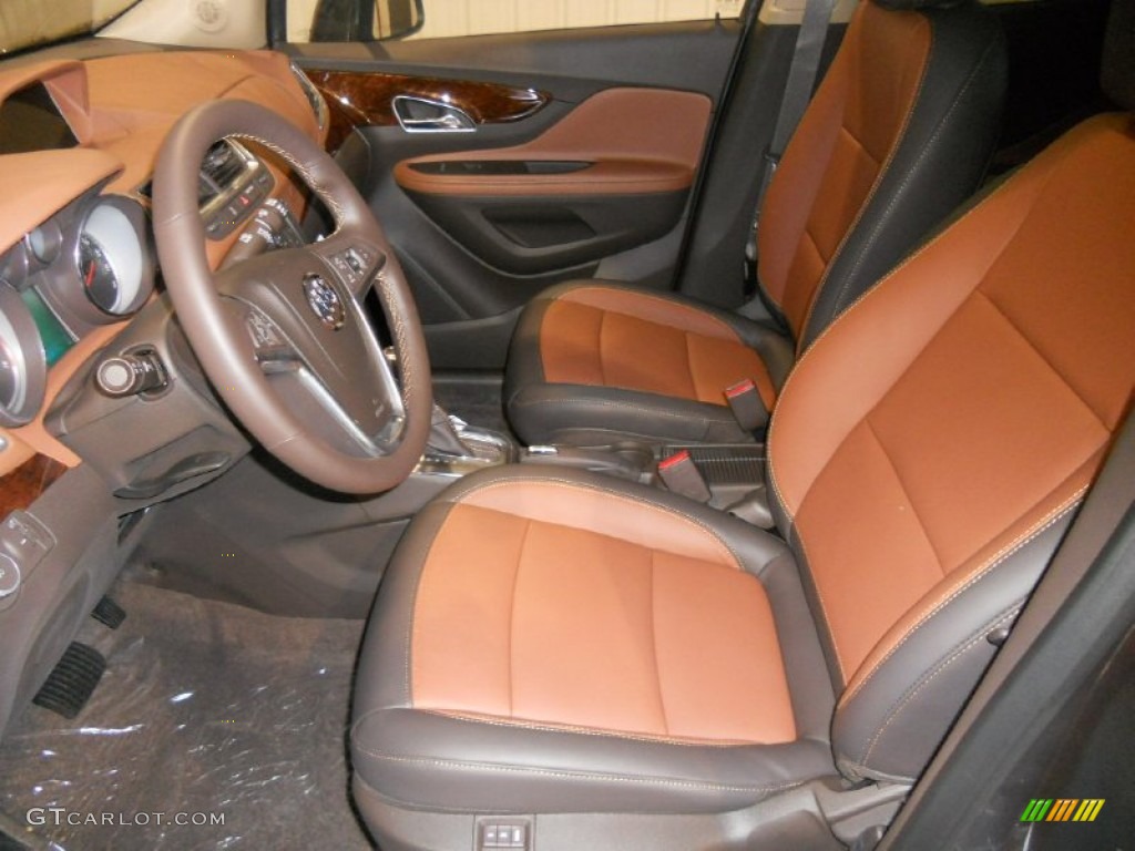 Saddle Interior 2014 Buick Encore Leather Photo #88358192