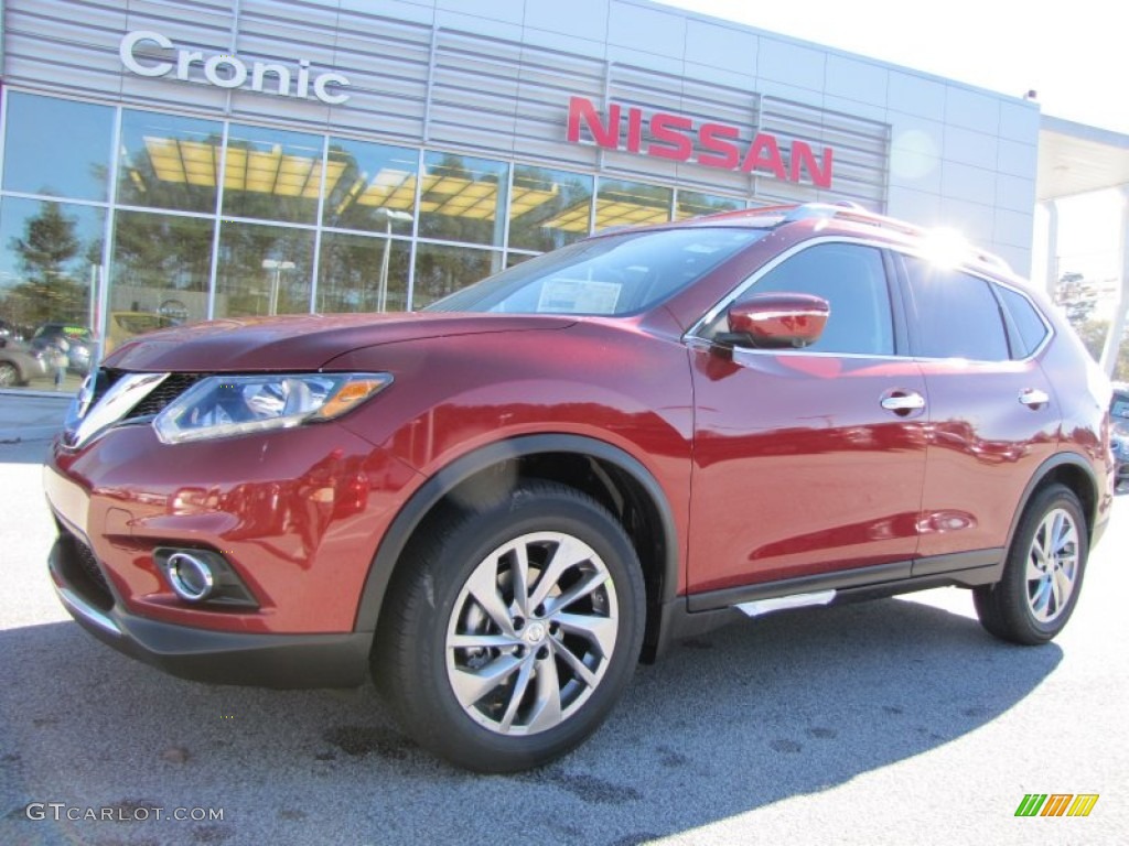 2014 Rogue SL - Cayenne Red / Charcoal photo #1