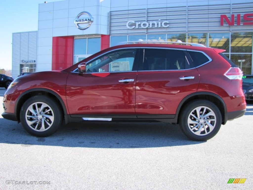2014 Rogue SL - Cayenne Red / Charcoal photo #2