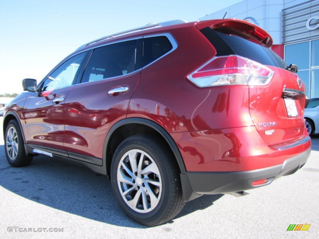 2014 Rogue SL - Cayenne Red / Charcoal photo #3