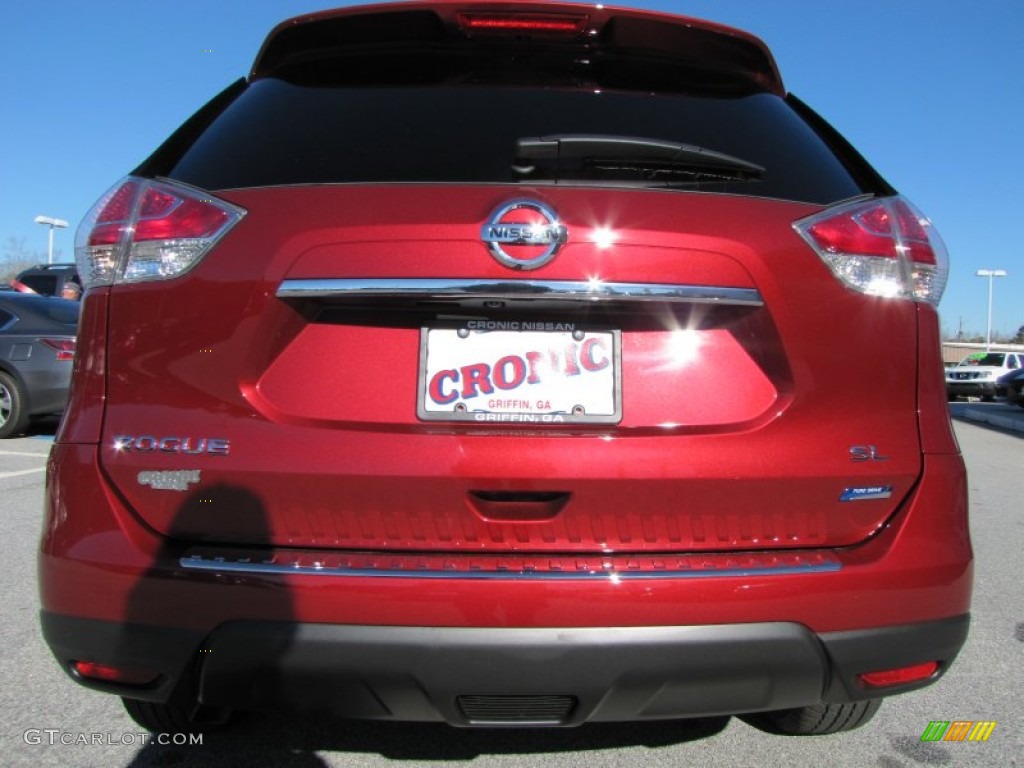 2014 Rogue SL - Cayenne Red / Charcoal photo #4