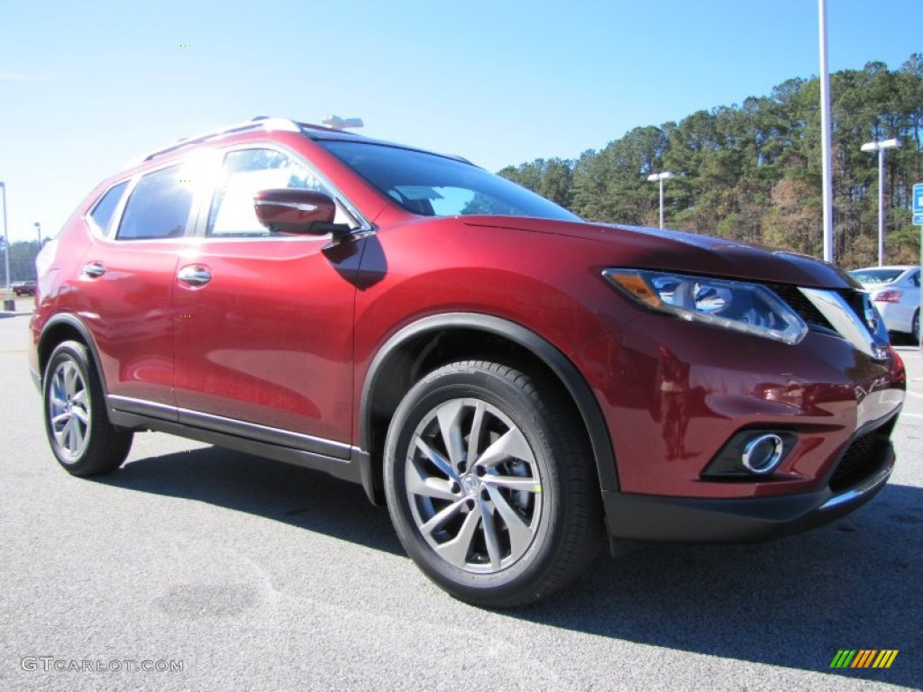 Cayenne Red 2014 Nissan Rogue SL Exterior Photo #88358733