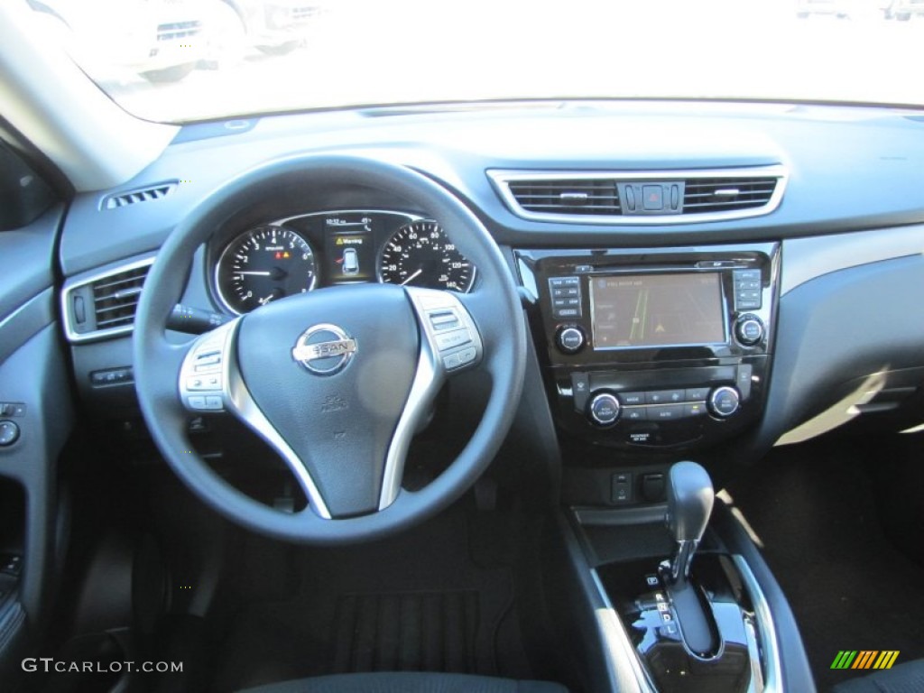 2014 Nissan Rogue SV Charcoal Dashboard Photo #88359254