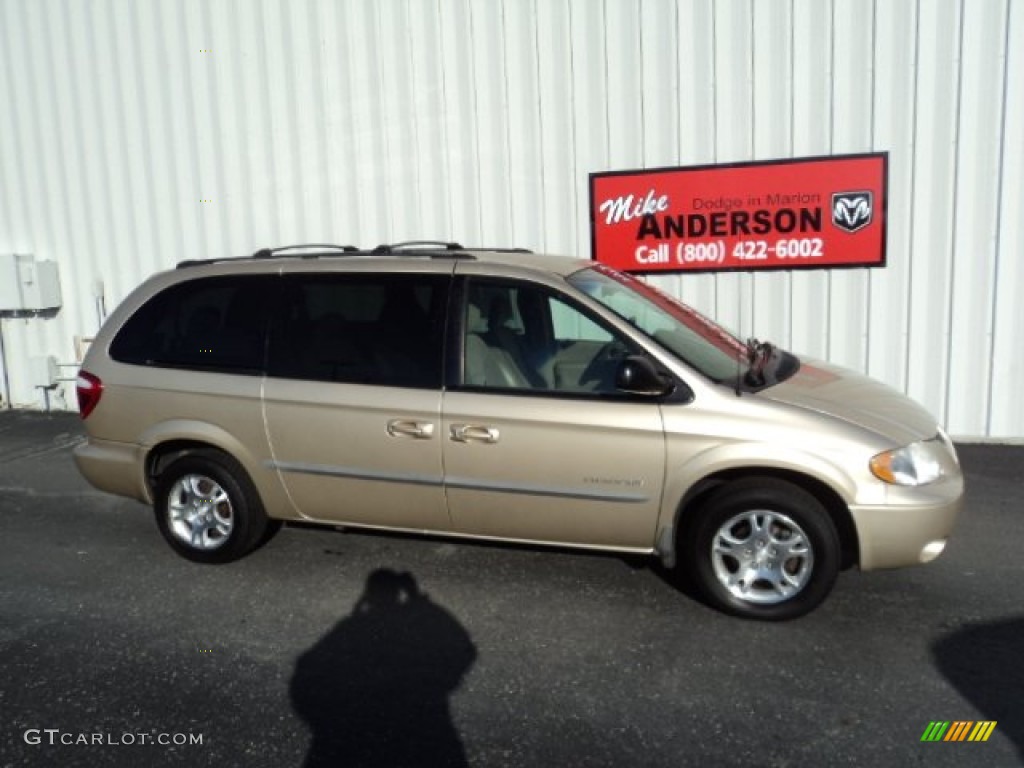 2001 Grand Caravan Sport - Champagne Pearl / Sandstone photo #2