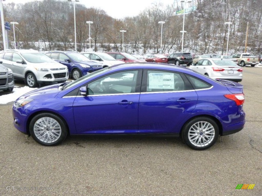 Performance Blue 2014 Ford Focus Titanium Sedan Exterior Photo #88360790