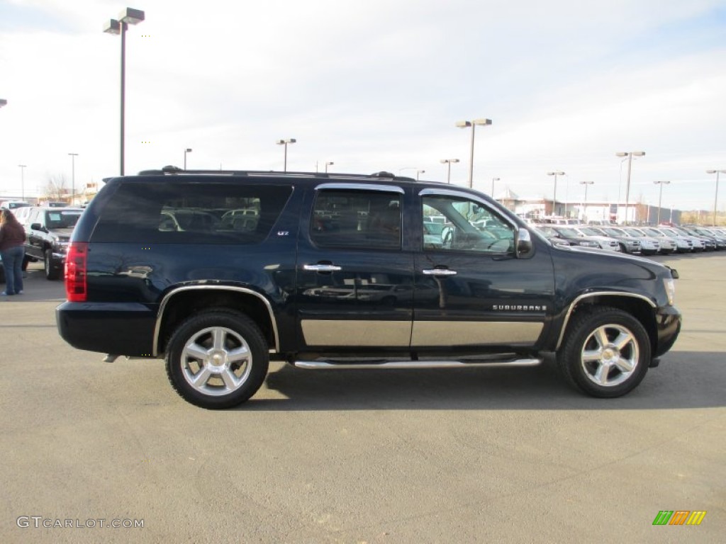 2008 Suburban 1500 LT 4x4 - Dark Blue Metallic / Ebony photo #7