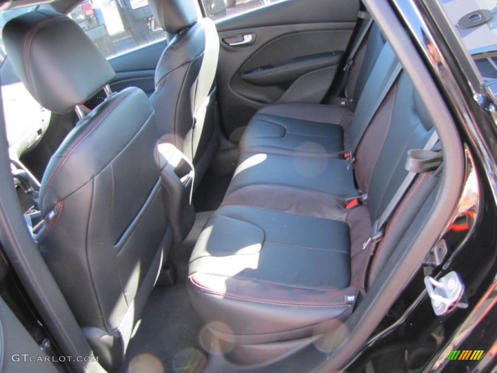 GT Black/Ruby Red Interior 2014 Dodge Dart GT Photo #88363841
