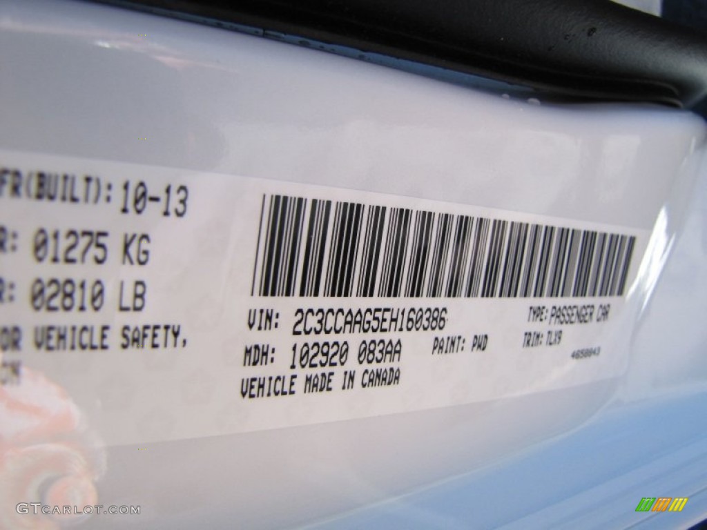 2014 300 Color Code PWD for Ivory Tri-Coat Pearl Photo #88364831