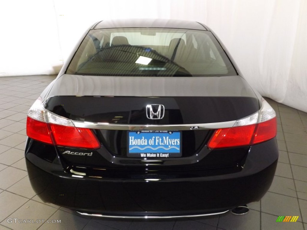 2014 Accord EX Sedan - Crystal Black Pearl / Black photo #7