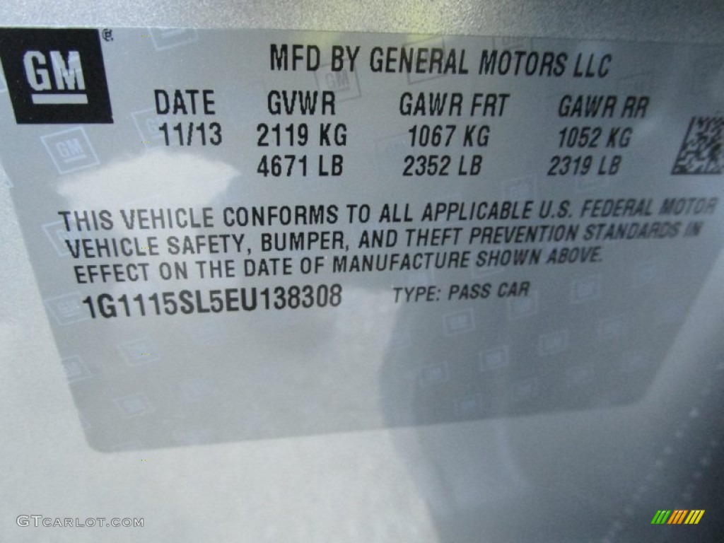 2014 Impala LT - Silver Ice Metallic / Jet Black/Dark Titanium photo #19