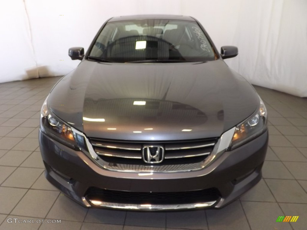 2014 Accord EX-L Sedan - Modern Steel Metallic / Gray photo #2