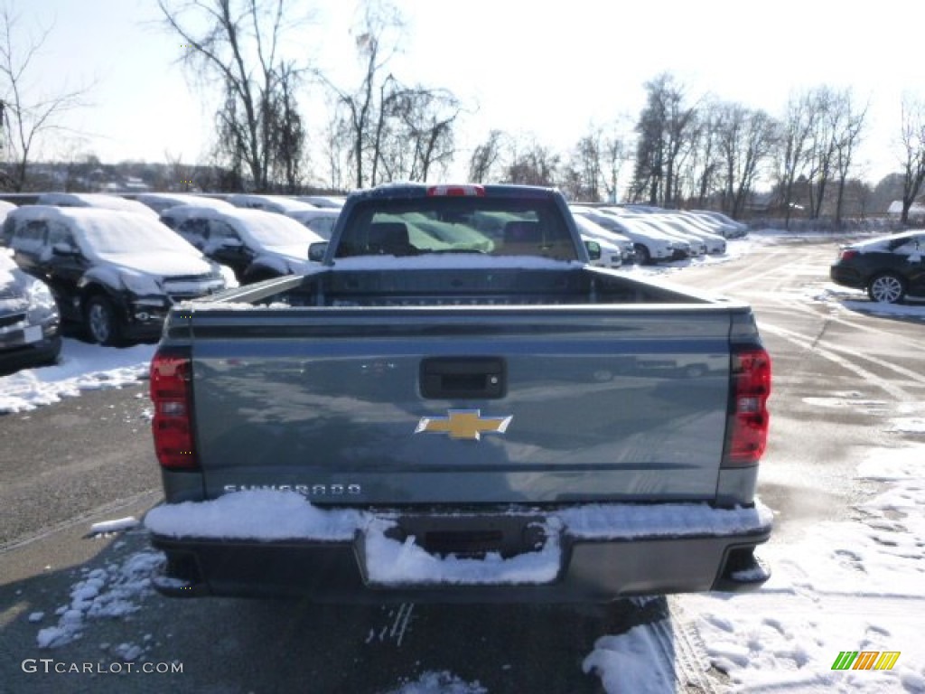 2014 Silverado 1500 WT Regular Cab 4x4 - Blue Granite Metallic / Jet Black/Dark Ash photo #7