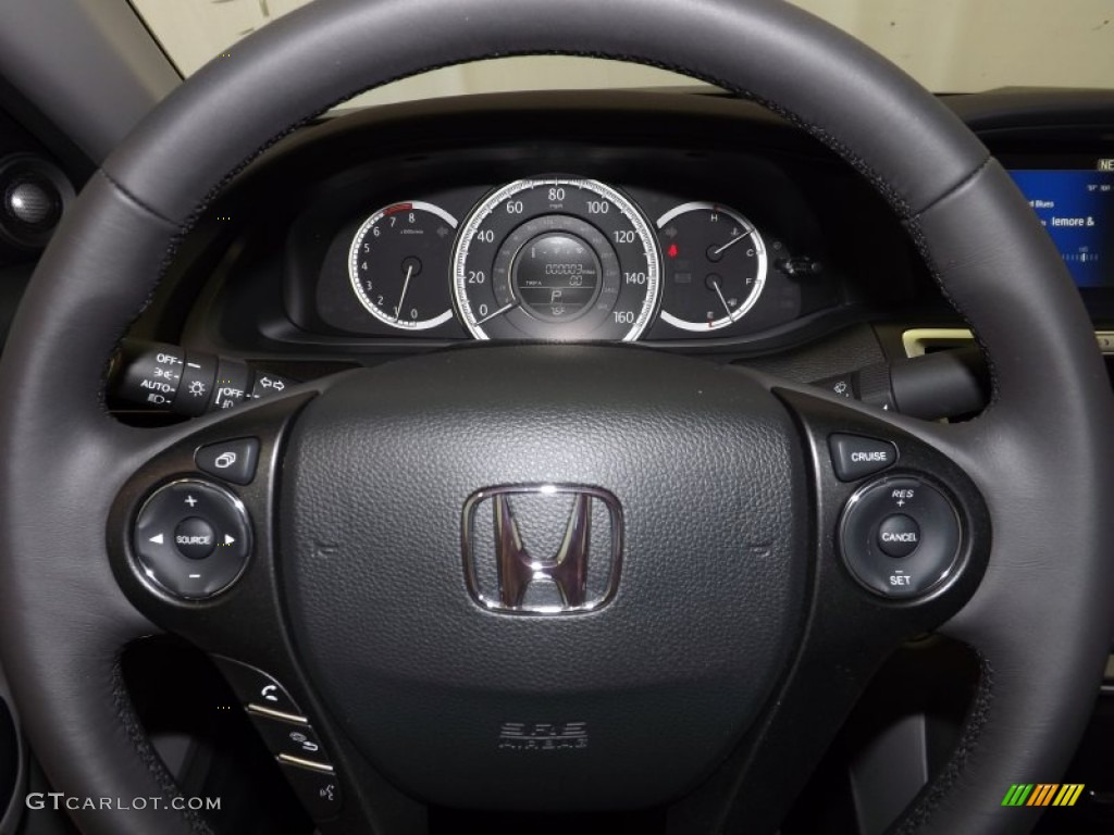2014 Accord EX-L Sedan - Modern Steel Metallic / Gray photo #26