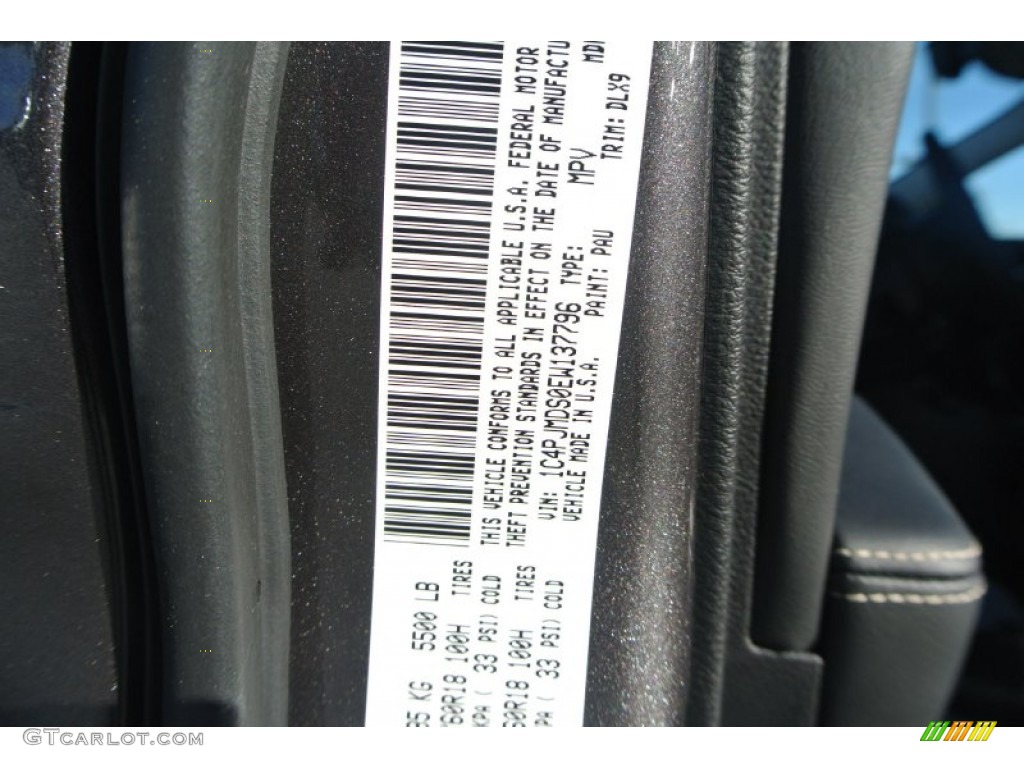 2014 Cherokee Color Code PAU for Granite Crystal Metallic Photo #88367147