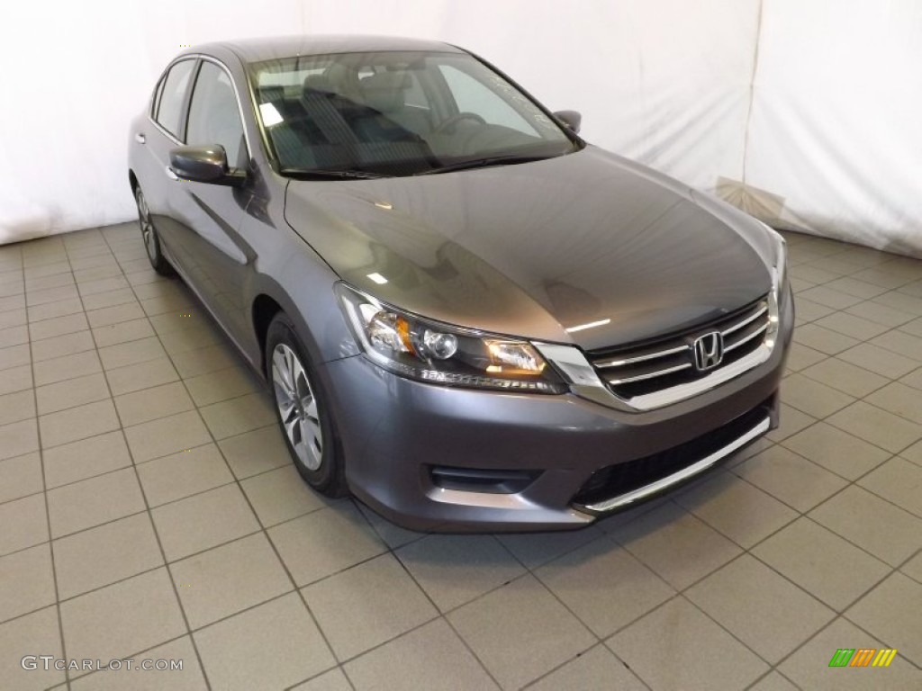 2014 Accord LX Sedan - Modern Steel Metallic / Gray photo #1