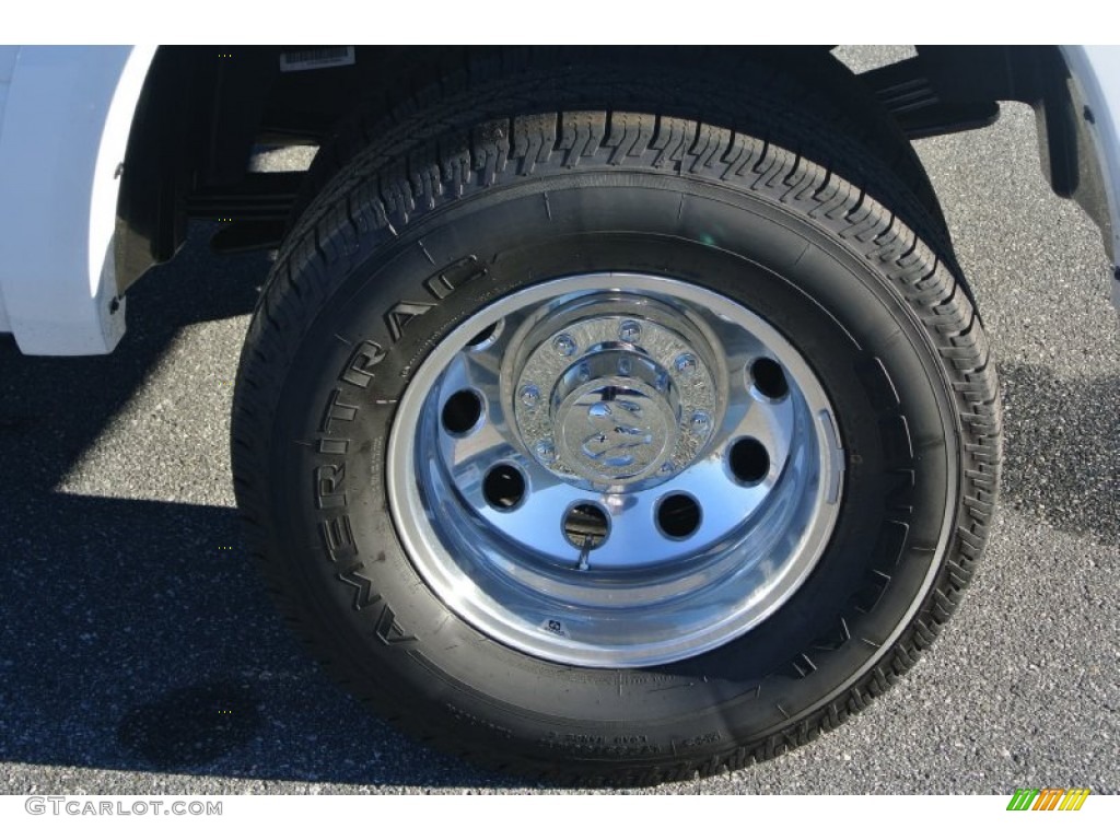 2014 3500 Laramie Crew Cab 4x4 Dually - Bright White / Canyon Brown/Light Frost Beige photo #21