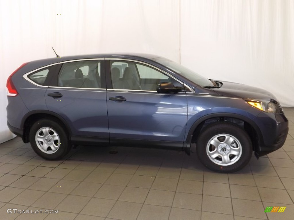 2013 CR-V LX - Twilight Blue Metallic / Gray photo #5