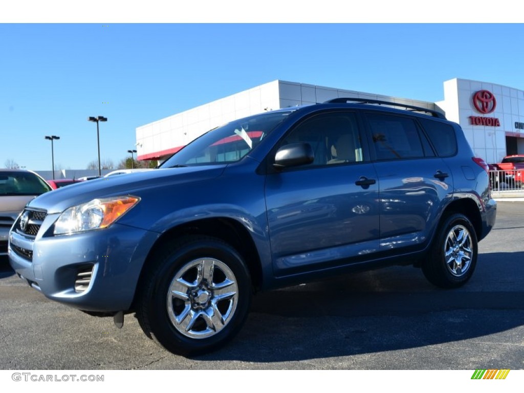 2011 RAV4 I4 - Pacific Blue Metallic / Sand Beige photo #6