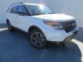 2014 White Platinum Ford Explorer Sport 4WD  photo #1