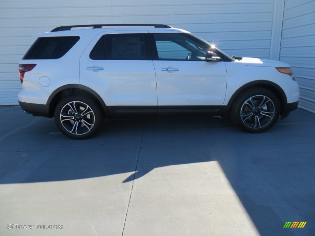 2014 Explorer Sport 4WD - White Platinum / Sport Charcoal Black photo #2