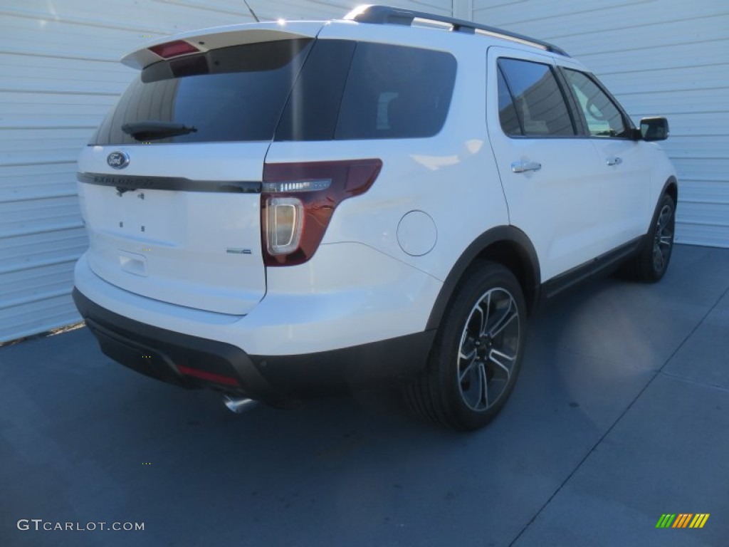 2014 Explorer Sport 4WD - White Platinum / Sport Charcoal Black photo #3