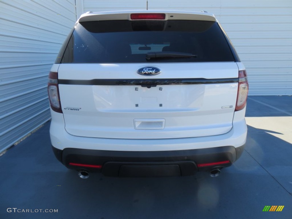 2014 Explorer Sport 4WD - White Platinum / Sport Charcoal Black photo #4