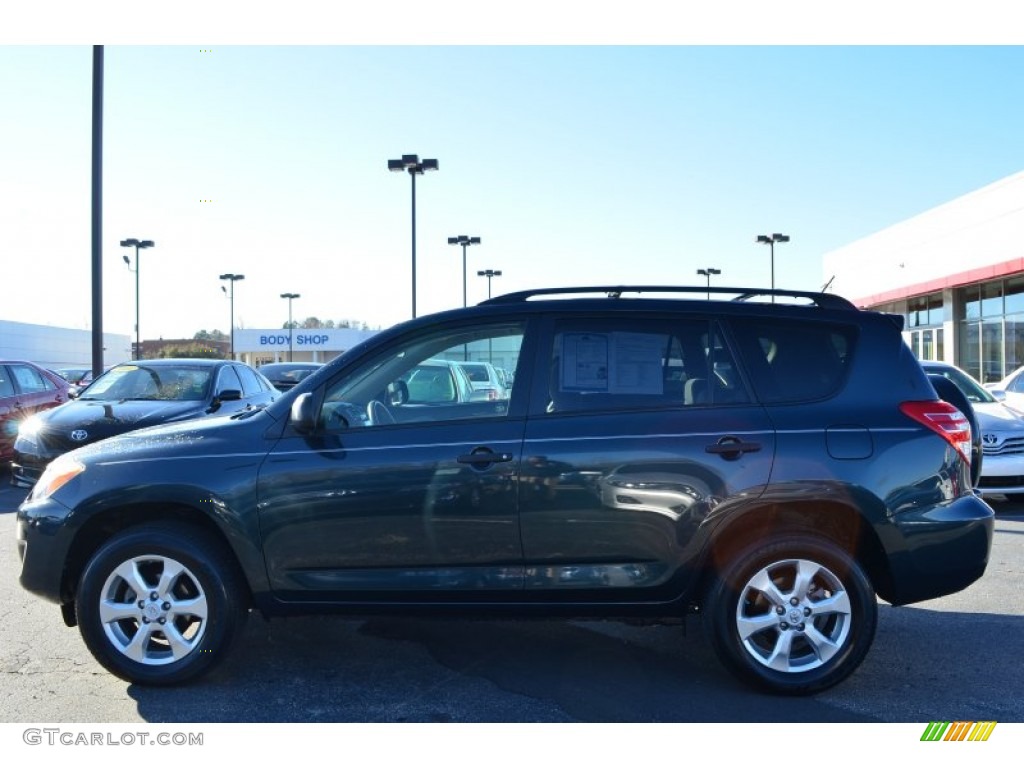 2010 RAV4 I4 - Black Forest Pearl / Ash Gray photo #5