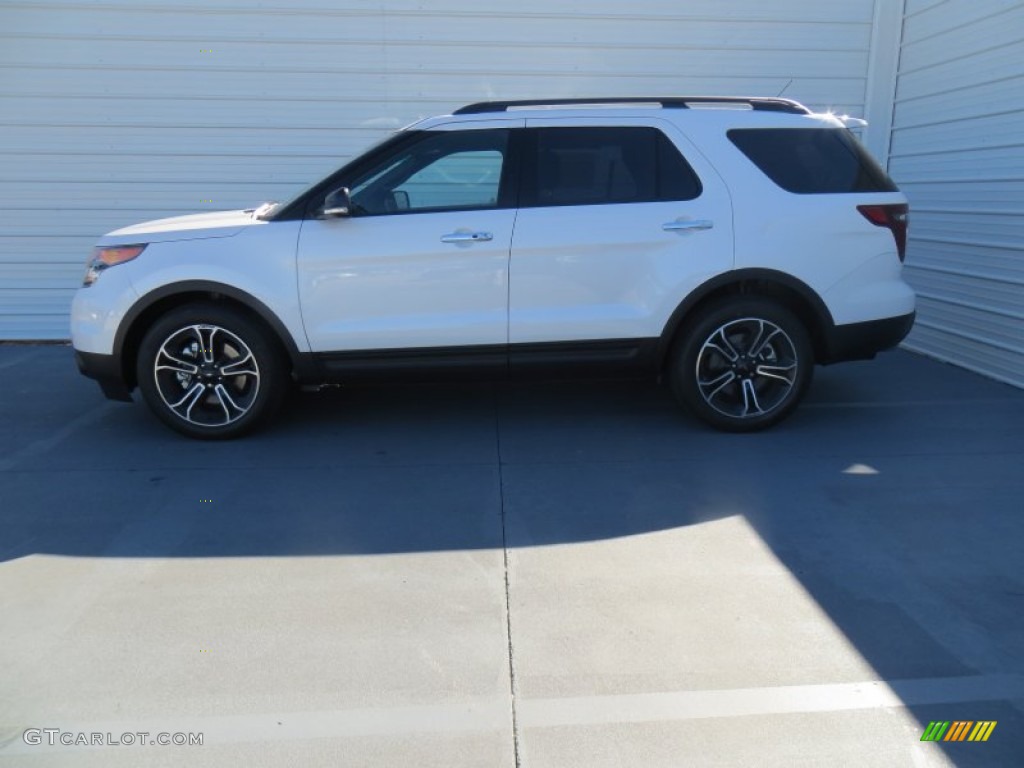 2014 Explorer Sport 4WD - White Platinum / Sport Charcoal Black photo #5