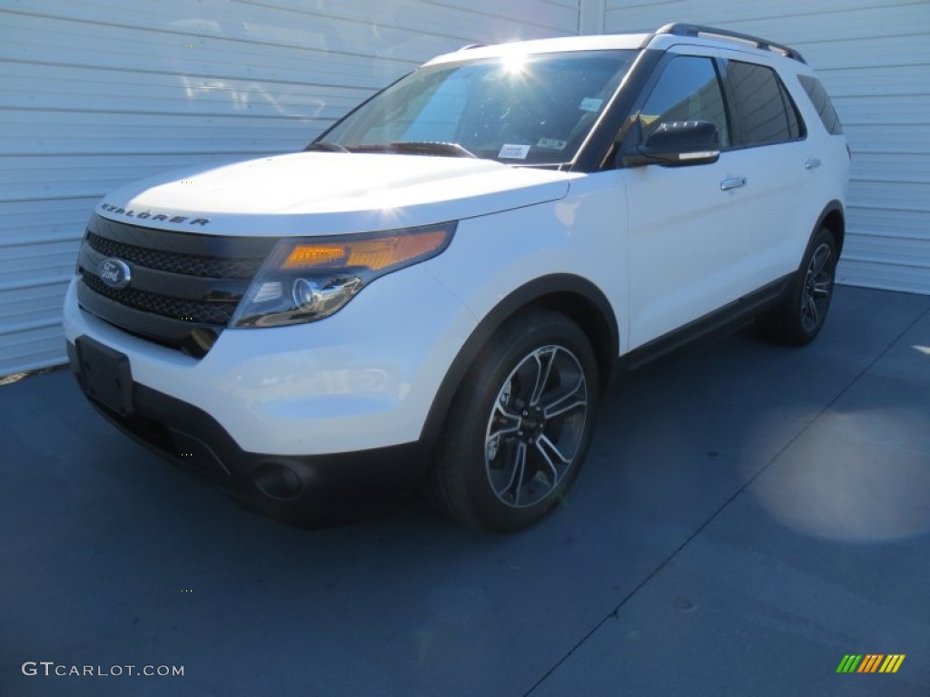 2014 Explorer Sport 4WD - White Platinum / Sport Charcoal Black photo #6