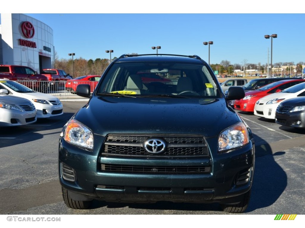 2010 RAV4 I4 - Black Forest Pearl / Ash Gray photo #7
