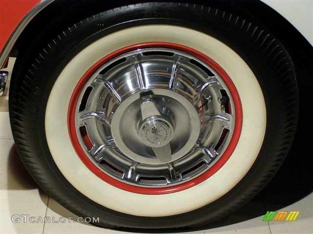 1961 Corvette Convertible - Roman Red / Red photo #12