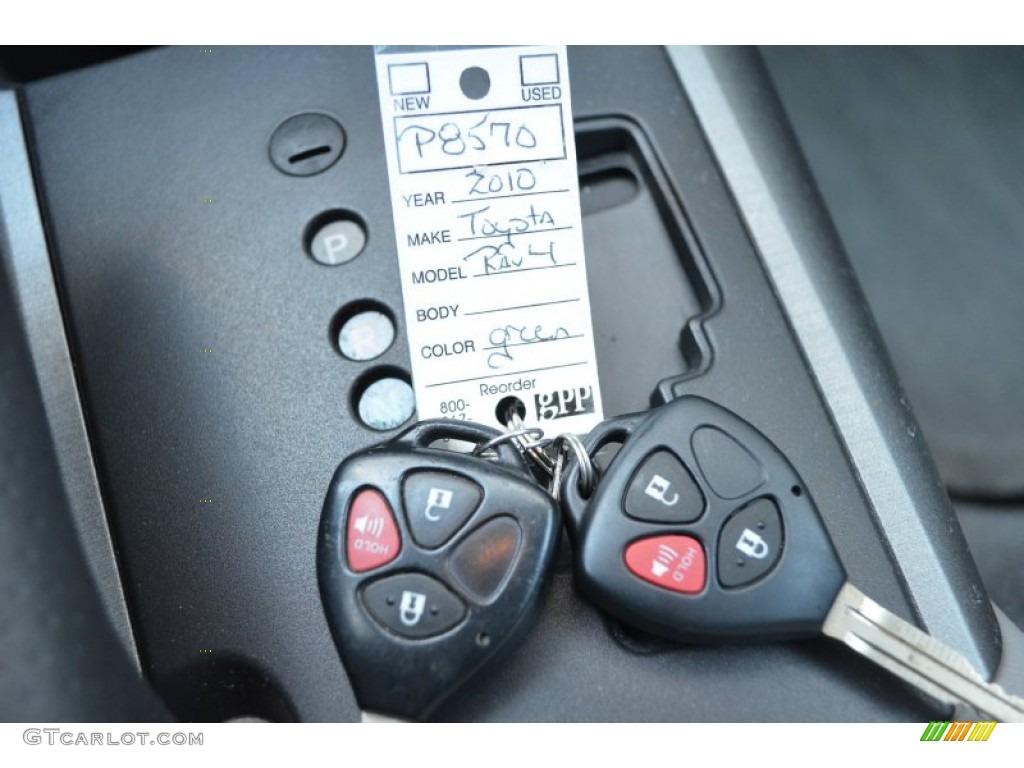 2010 RAV4 I4 - Black Forest Pearl / Ash Gray photo #30