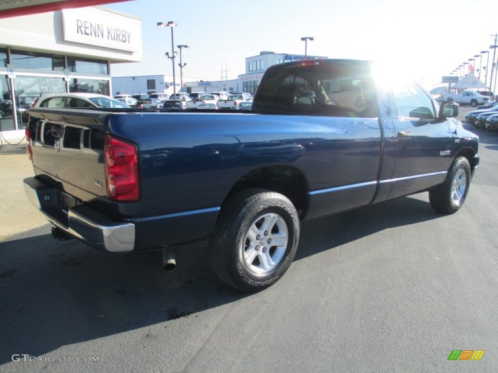 2008 Ram 1500 SLT Regular Cab - Patriot Blue Pearl / Medium Slate Gray photo #7