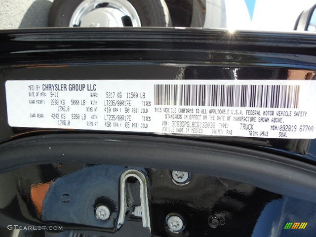 2012 Ram 3500 HD ST Crew Cab Dually Utility Truck - Black / Dark Slate/Medium Graystone photo #24