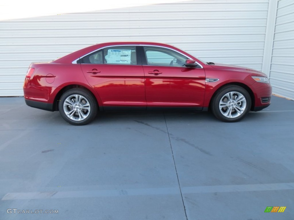 2014 Taurus SEL - Ruby Red / Dune photo #3