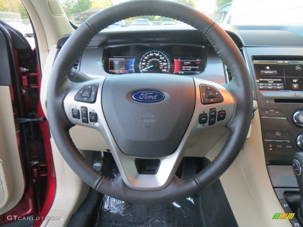 2014 Taurus SEL - Ruby Red / Dune photo #30