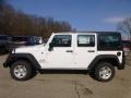 Bright White 2014 Jeep Wrangler Unlimited Sport 4x4 Exterior