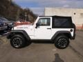 2014 Bright White Jeep Wrangler Rubicon 4x4  photo #2