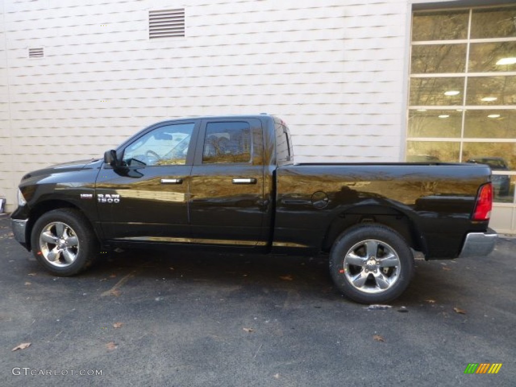 2014 1500 Big Horn Quad Cab 4x4 - Black Gold Pearl Coat / Black/Diesel Gray photo #2