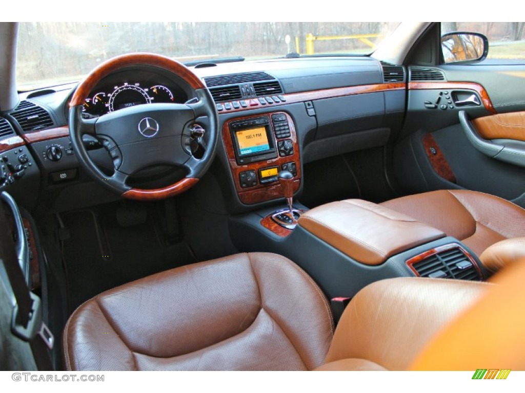 Light Brown Interior 2002 Mercedes-Benz S 600 Sedan Photo #88374168