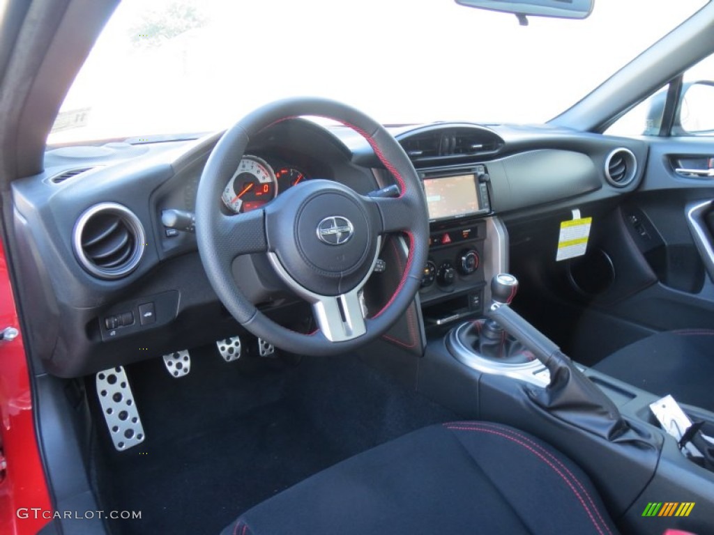 Black/Red Accents Interior 2014 Scion FR-S Standard FR-S Model Photo #88374593