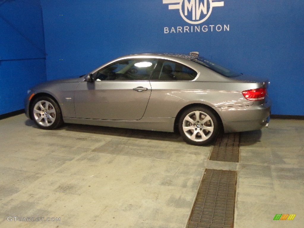 2009 3 Series 335xi Coupe - Space Grey Metallic / Black Dakota Leather photo #4